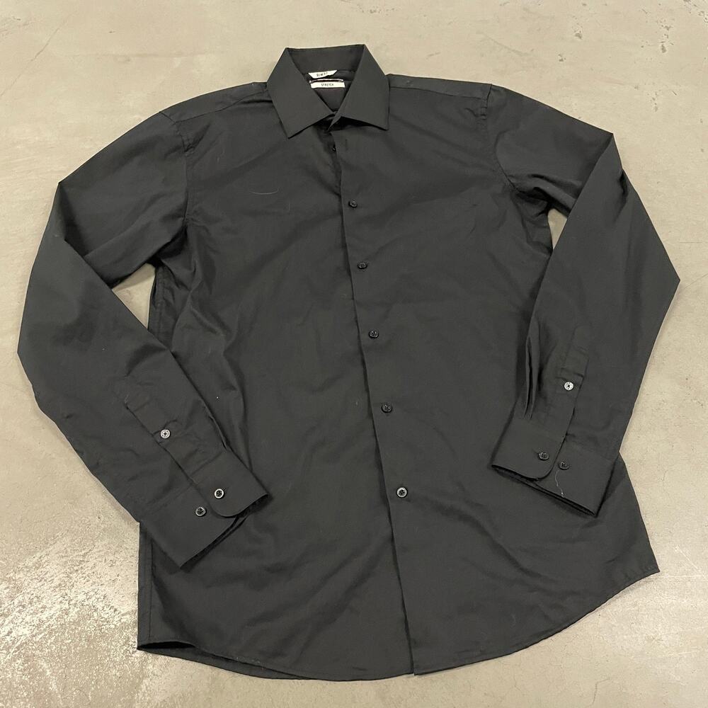 Y2K slim essential lucky brand button up dress shirt